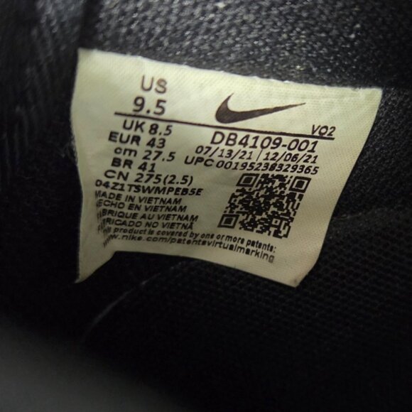 Nike Air Force 1 Luxe DB4109-001 Men's Black and Tan Sneakers - Picture 10 of 10